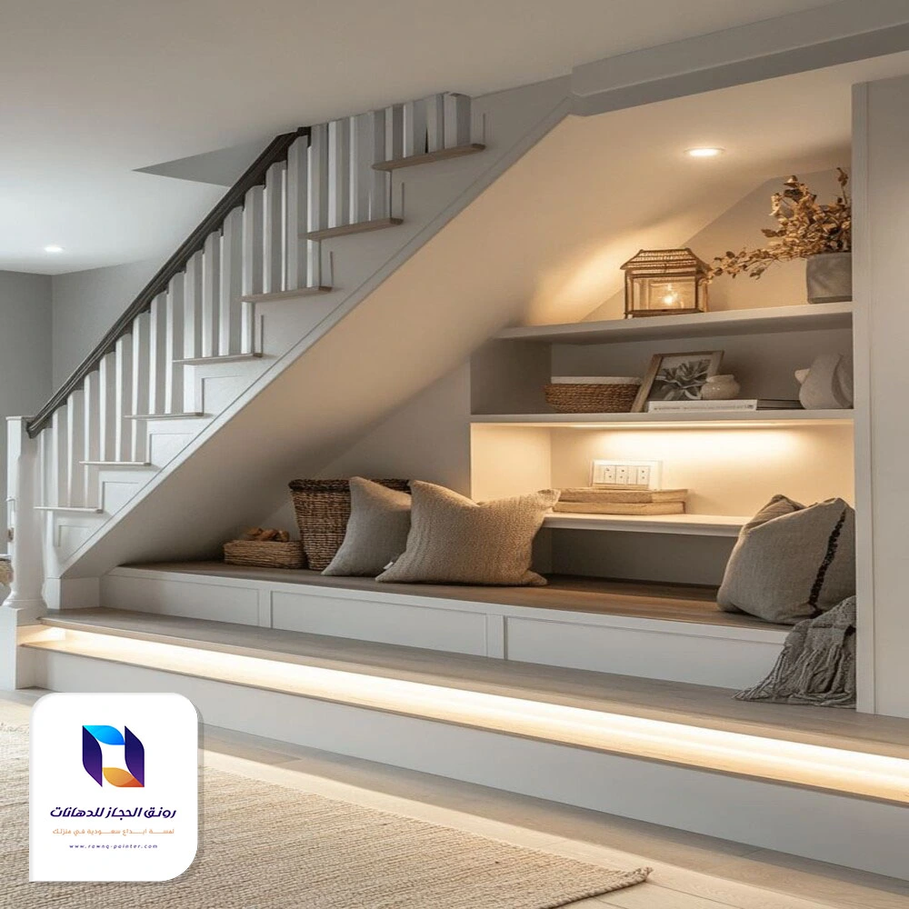 تصميم ديكور تحت الدرج جدة